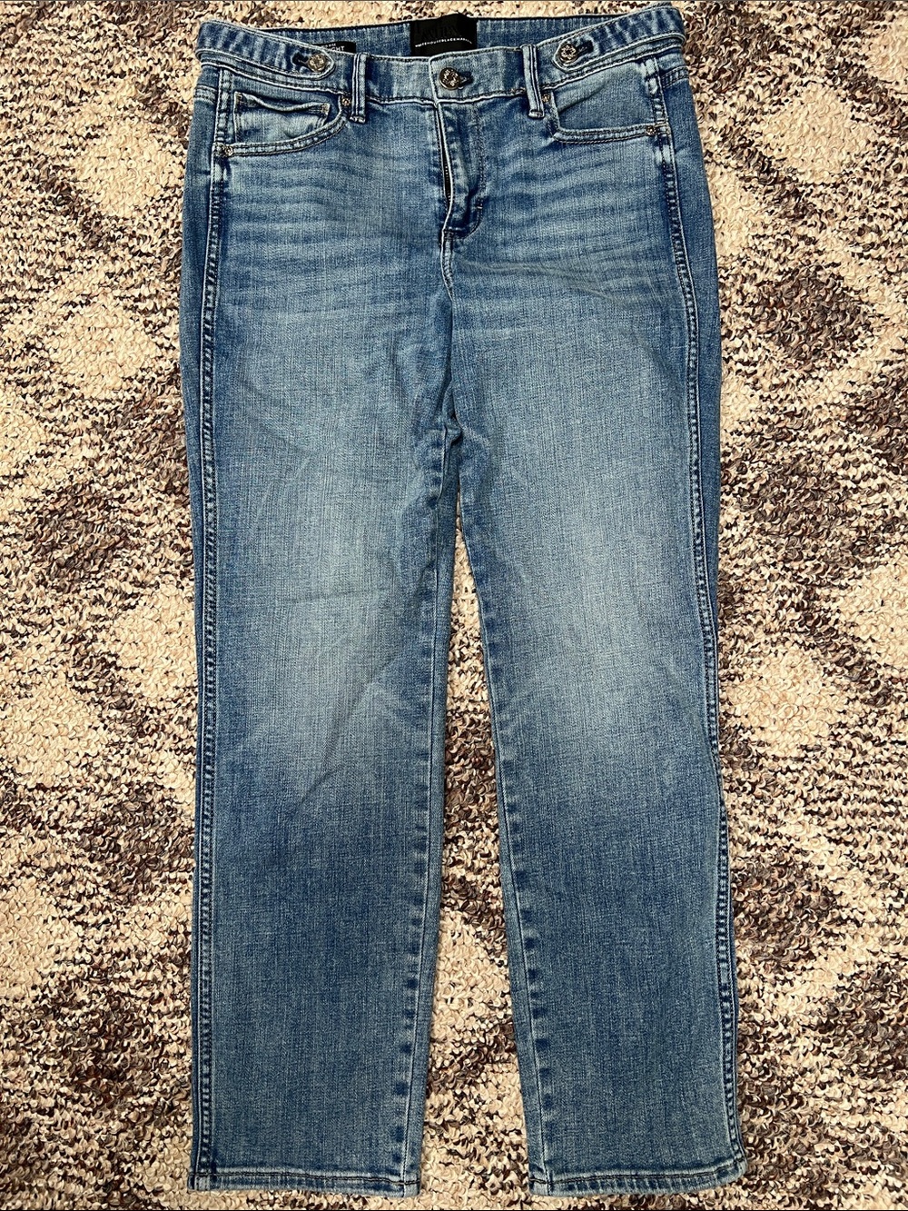 White House Black Market Light Blue Straight Leg Jeans